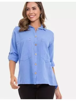 Блуза Cipo & Baxx Hemdbluse, синий