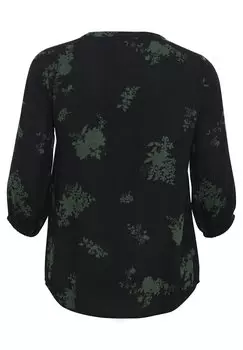 Блуза CLAIRA Kaffe Curve, черный