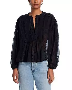 Блуза Clip Dot AQUA, черный