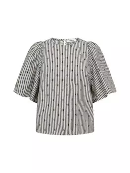 Блуза co'couture Trixie, цвет Grey/Dark grey