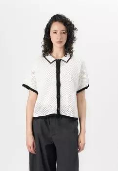 Блуза COLLARED GAP, белый