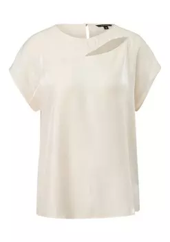 Блуза COMMA Blouse, светло-бежевый
