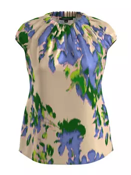 Блуза comma Bluse kurzarm, бежевый
