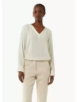 Блуза comma Bluse langarm, белый