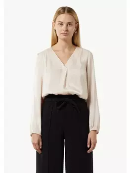 Блуза comma Bluse langarm, бежевый