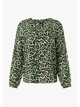 Блуза comma Bluse langarm, бежевый