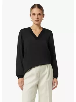 Блуза comma Bluse langarm, черный