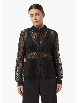 Блуза comma Bluse langarm, черный