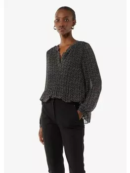 Блуза comma Bluse langarm, черный