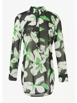 Блуза comma Bluse langarm, цвет Grn-schwarz