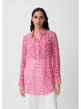 Блуза comma Bluse langarm, цвет Pink-wei