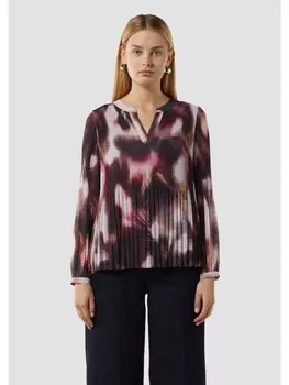 Блуза comma Bluse langarm, фиолетовый