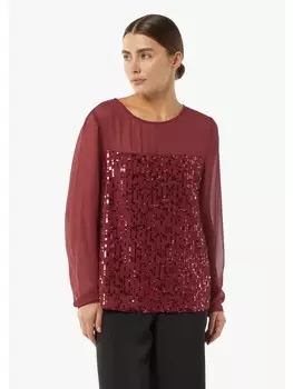 Блуза comma Bluse langarm, красный