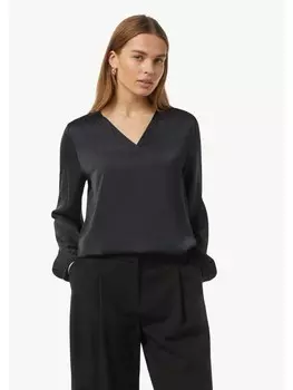 Блуза comma Bluse langarm, синий