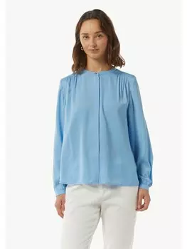 Блуза comma Bluse langarm, синий