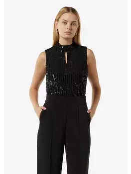 Блуза comma Bluse rmellos, черный