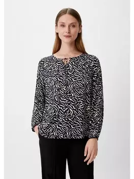 Блуза comma CI Bluse langarm, черный