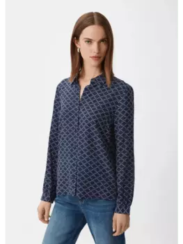 Блуза comma CI langarm, синий