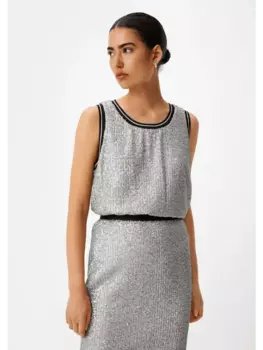 Блуза comma CI rmellos, серебряный