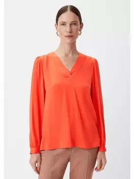 Блуза comma langarm, оранжевый