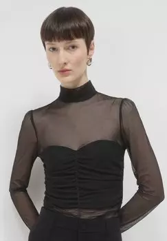 Блуза CON ARRICCIATURA Calliope, черный