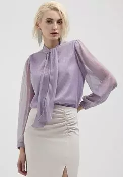 Блуза CON CRAVATTINO Calliope, фиолетовый