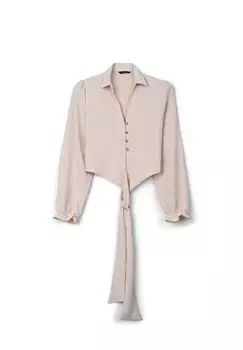 Блуза CON NODO Calliope, бежевый