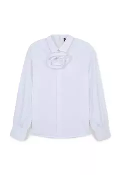 Блуза CON ROSA APPLICATA Calliope, слоновая кость