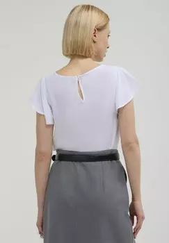 Блуза CON VOLANT Calliope, белый