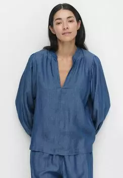 Блуза CORA V NECK Dobber, синий