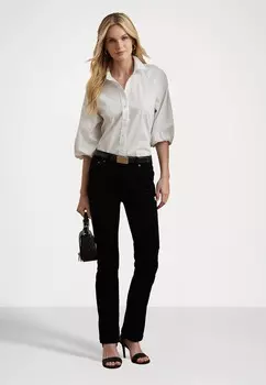 Блуза COTTON BLEND BUBBLE SLEEVE SHIRT Ralph Lauren, белый