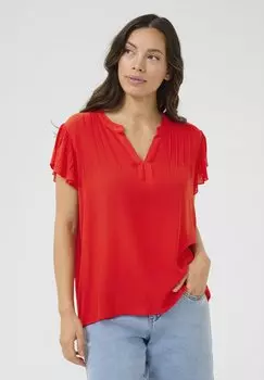 Блуза CRALLIE Cream, красный