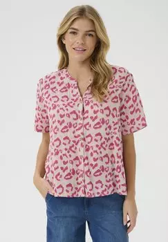Блуза CRBELLIS SHORT SLEEVE Cream, фуксия