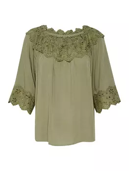 Блуза Cream, хаки