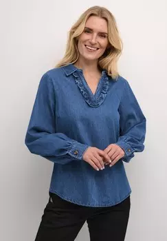 Блуза Cream, синие джинсы