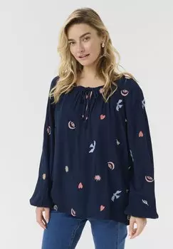 Блуза Cream, темно-синий