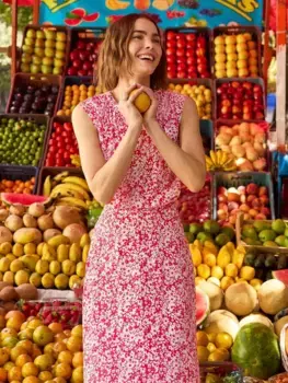 Блуза Crew Clothing Olivia Floral Print, цвет multi/red