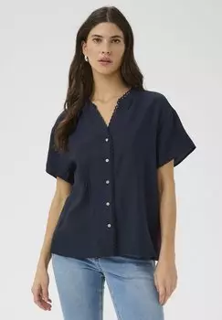 Блуза CRLORI Cream, темно-синий