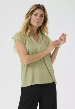 Блуза CRNola Lace Cream, песочный