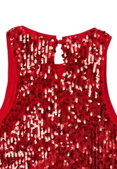 Блуза CROP CON PAILLETTES Calliope, красный