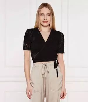 Блуза Cropped fit Akep, черный