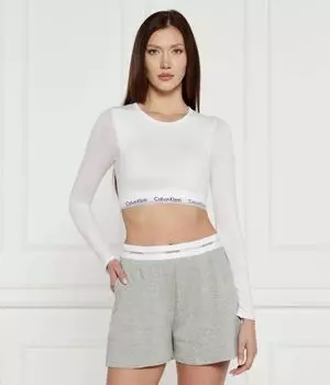 Блуза Cropped fit Calvin Klein Underwear, белый