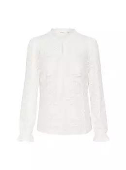 Блуза CRTILEY LACE KEYHOLE Cream, белый