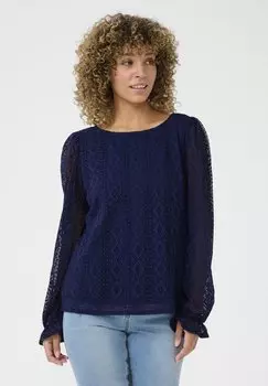 Блуза CRVALERIE LACE Cream, синий