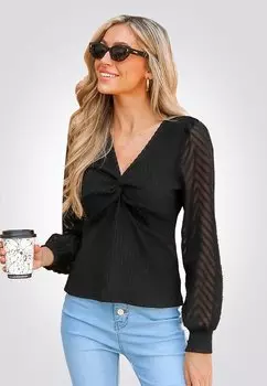 Блуза Cupshe, черный