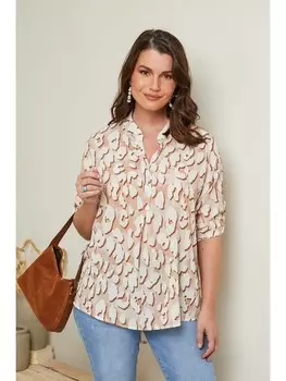 Блуза Curvy Lady, бежевый
