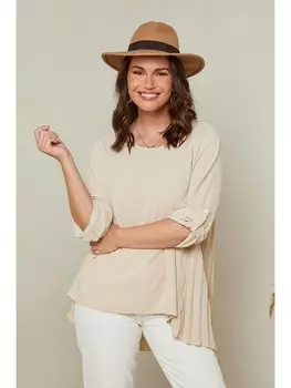 Блуза Curvy Lady, бежевый