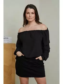 Блуза Curvy Lady, черный