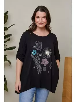 Блуза Curvy Lady, черный