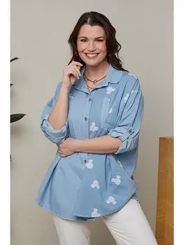 Блуза Curvy Lady, голубой